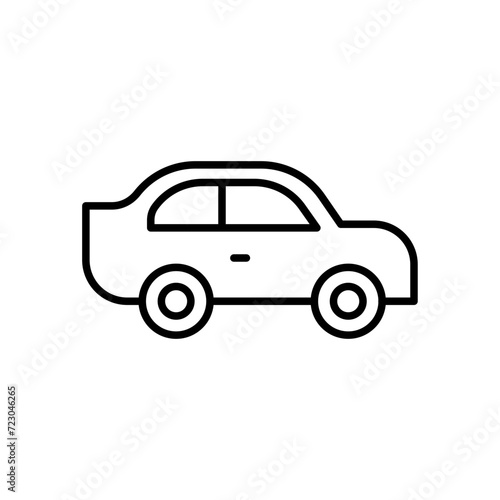 Car outline icons  minimalist vector illustration  simple transparent graphic element .Isolated on white background