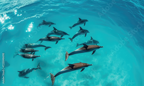 school of dolphins, Zanzibar © STORYTELLER