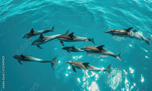 school of dolphins, Zanzibar © STORYTELLER