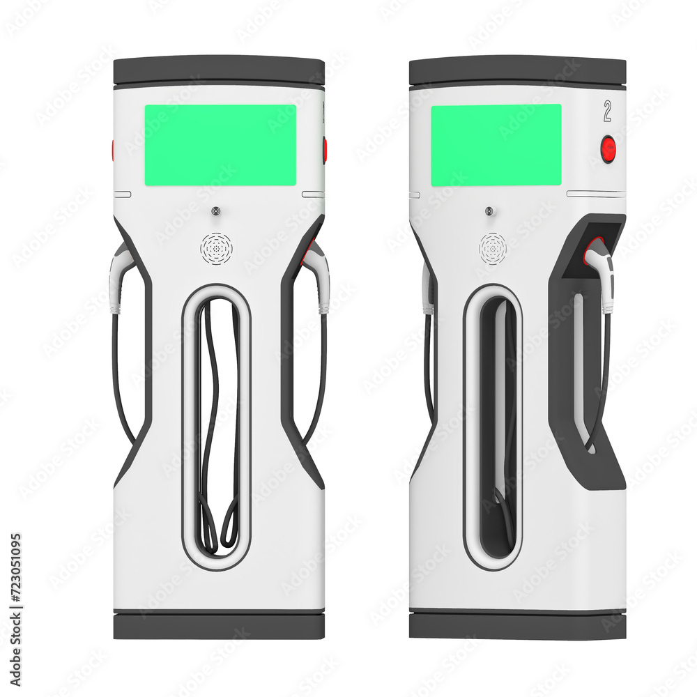 electric vehicle charging station 3d rendered PNG transparent element electric vehicle charging station 3d rendered PNG transparent element