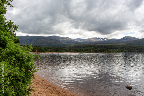 Lake Morlich, cairngorms scottish highlands. photo