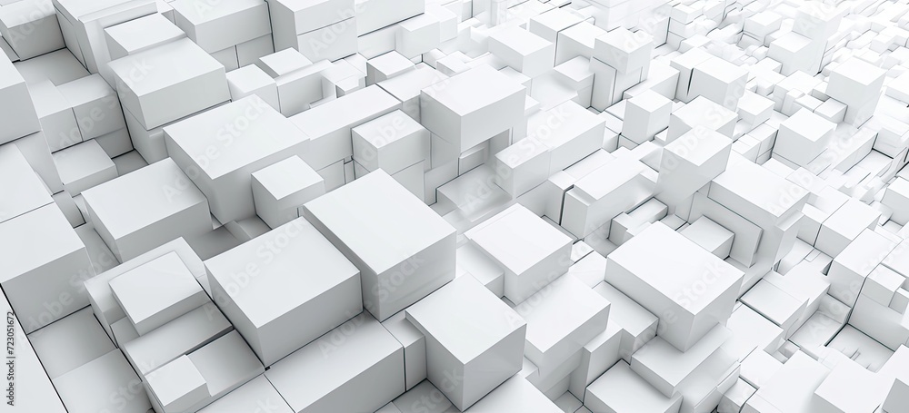 The backdrop features an array of white cube boxes arranged in a random shift, adding depth and interest to the design. The backdrop features an array of white cube boxes arranged in a random shift, adding depth and interest to the design.