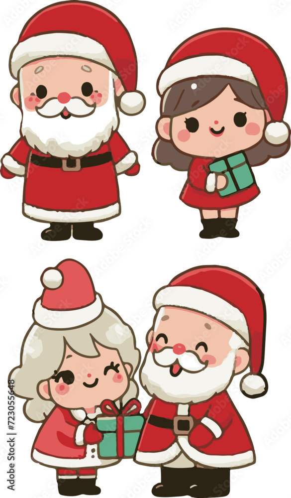 クリスマスのサンタクロース クリスマスのサンタクロース