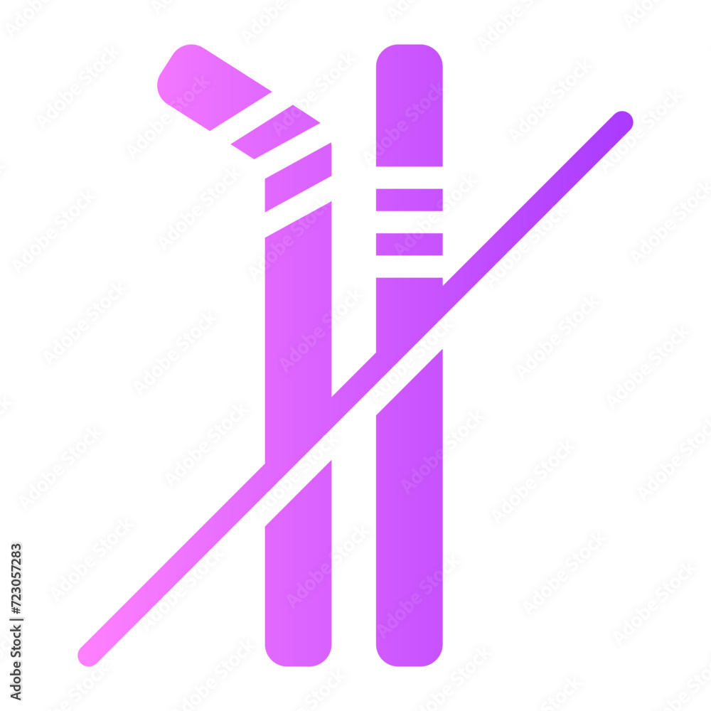 no straw gradient icon no straw gradient icon