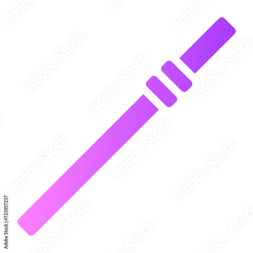 bamboo straw gradient icon