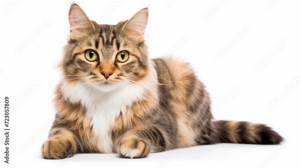 Portrait of a cat, looking straight into the camera Portrait of a cat, looking straight into the camera