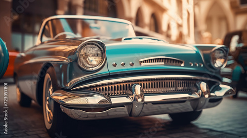 Close-up photo of a classic car © didiksaputra