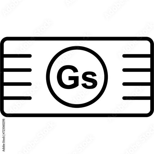 Paraguay Guarani currency Icon