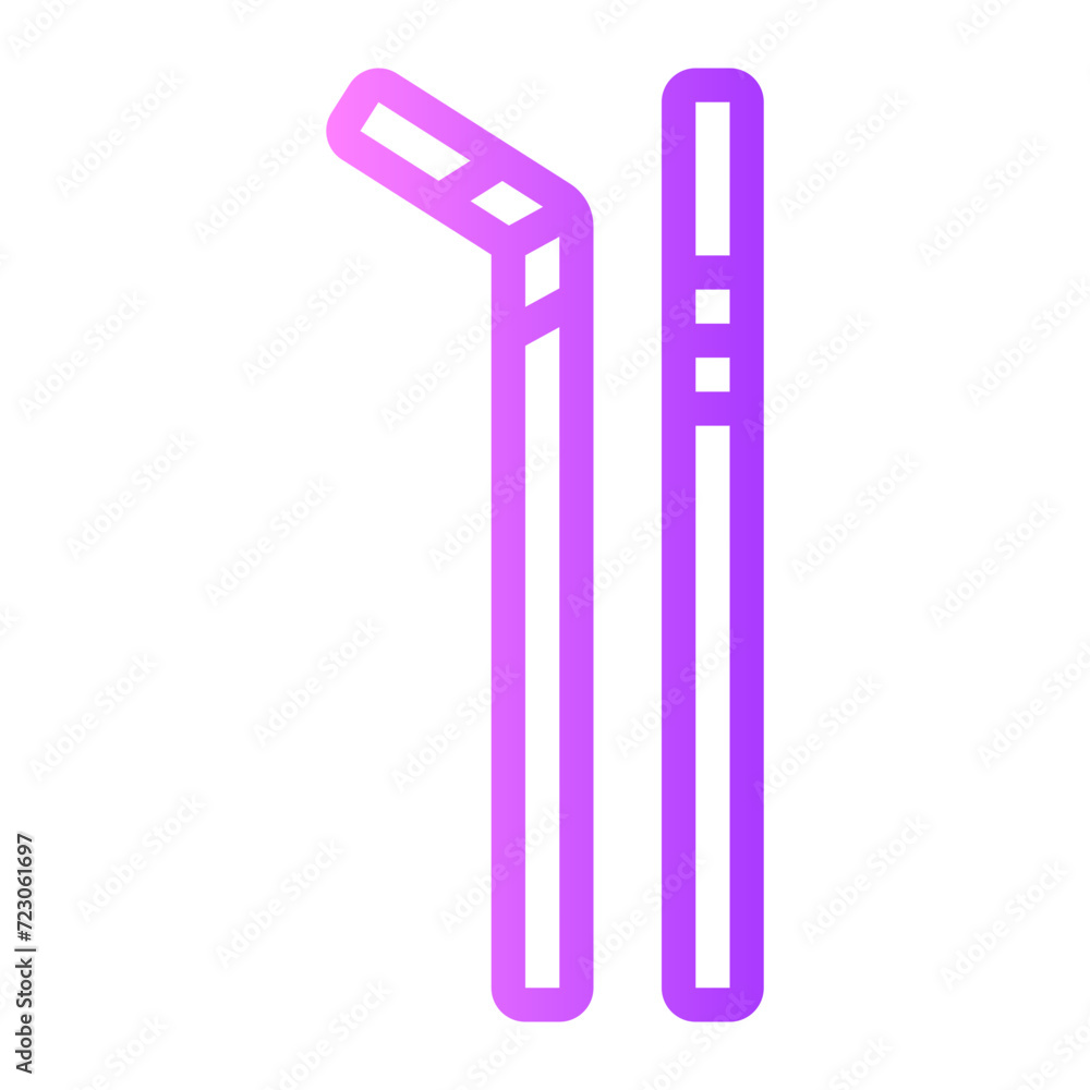 straw gradient icon straw gradient icon
