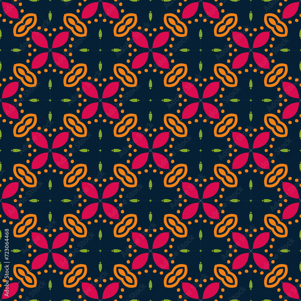 floral simple abstract batik