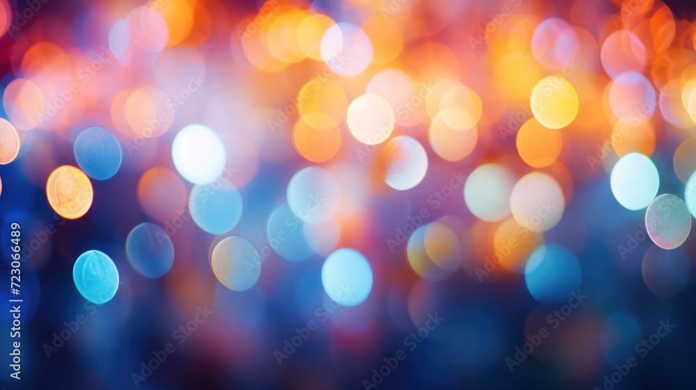 Colorful abstract bubble bokeh lights background. Generative ai