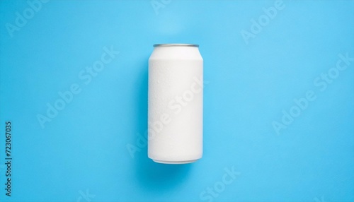 white cans mockup isolated on background