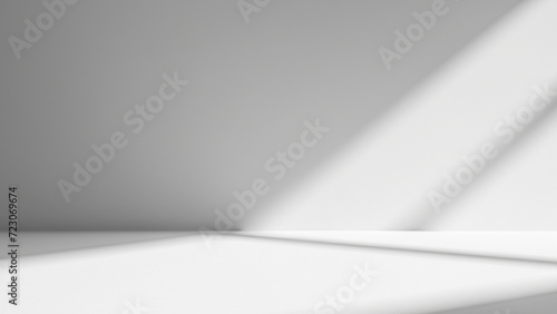 Wallpaper Mural Geometric Play of Light and Shadow on White Studio Background Torontodigital.ca