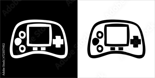 Illustration vector graphics of video game icon.