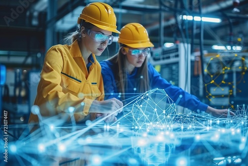 Renewable energy research and development in a laboratory. AI Generate