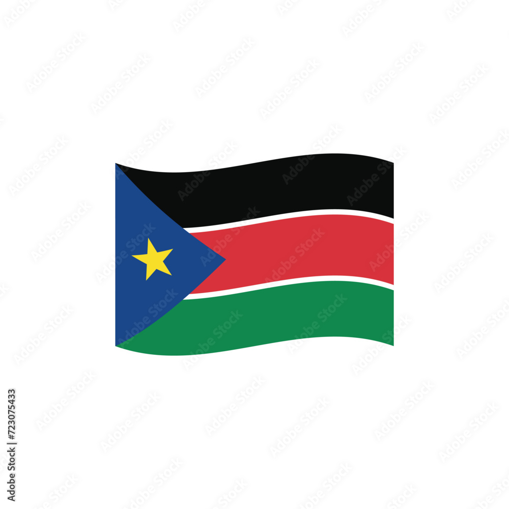 Flag of South Sudan vector symbol