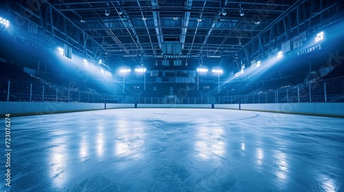 Hockey ice rink sport arena empty field - stadium © PaulShlykov