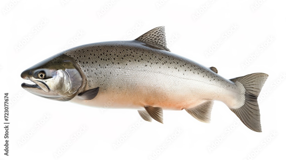 Atlantic Salmon Jump Pose isolated Atlantic Salmon Jump Pose isolated