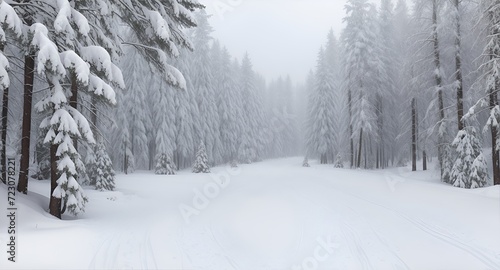 Landscape winter in the forest © Sba3