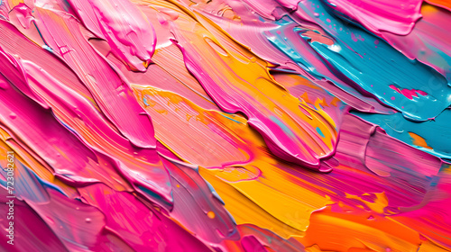 Background of smeared bright paints