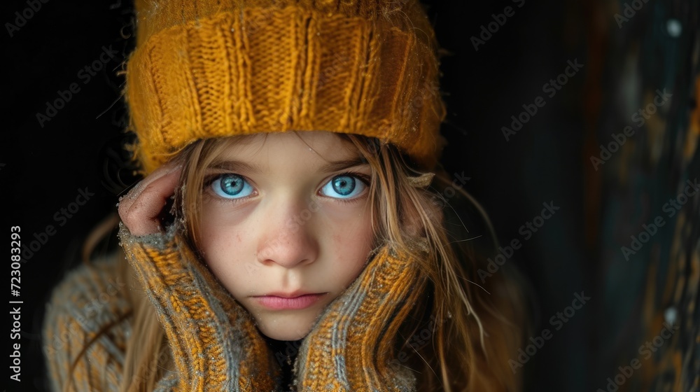 close up portrait of a little girl close up portrait of a little girl