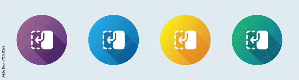 Flip solid icon in flat design style. Switch signs vector illustration. Flip solid icon in flat design style. Switch signs vector illustration.