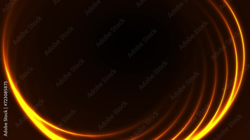 Blue glowing neon spiral wavy lines abstract technology background ...
