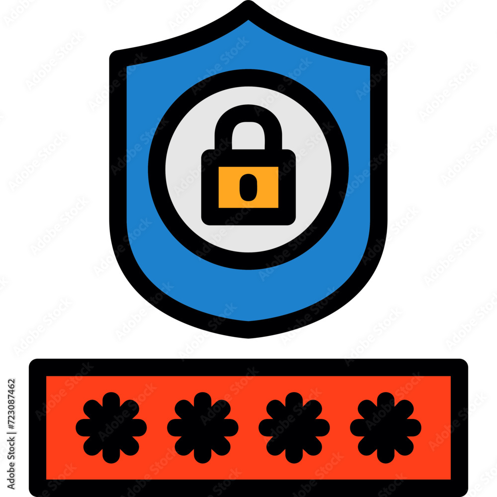 Obraz premium Password protection Icon