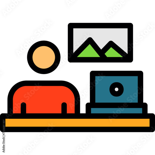 Telecommuting Icon