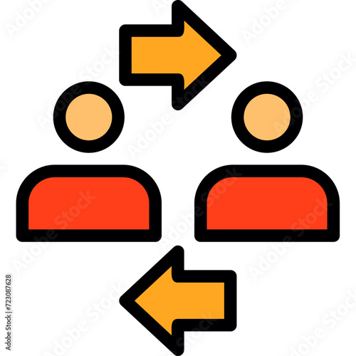 Coworker interaction Icon
