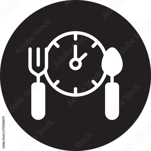 lunch glyph icon