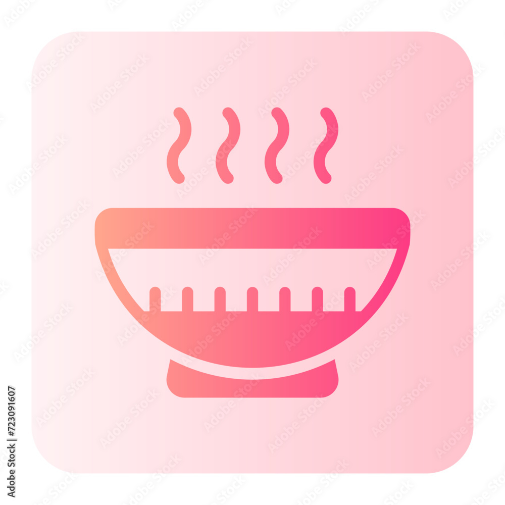 hot soup gradient icon hot soup gradient icon