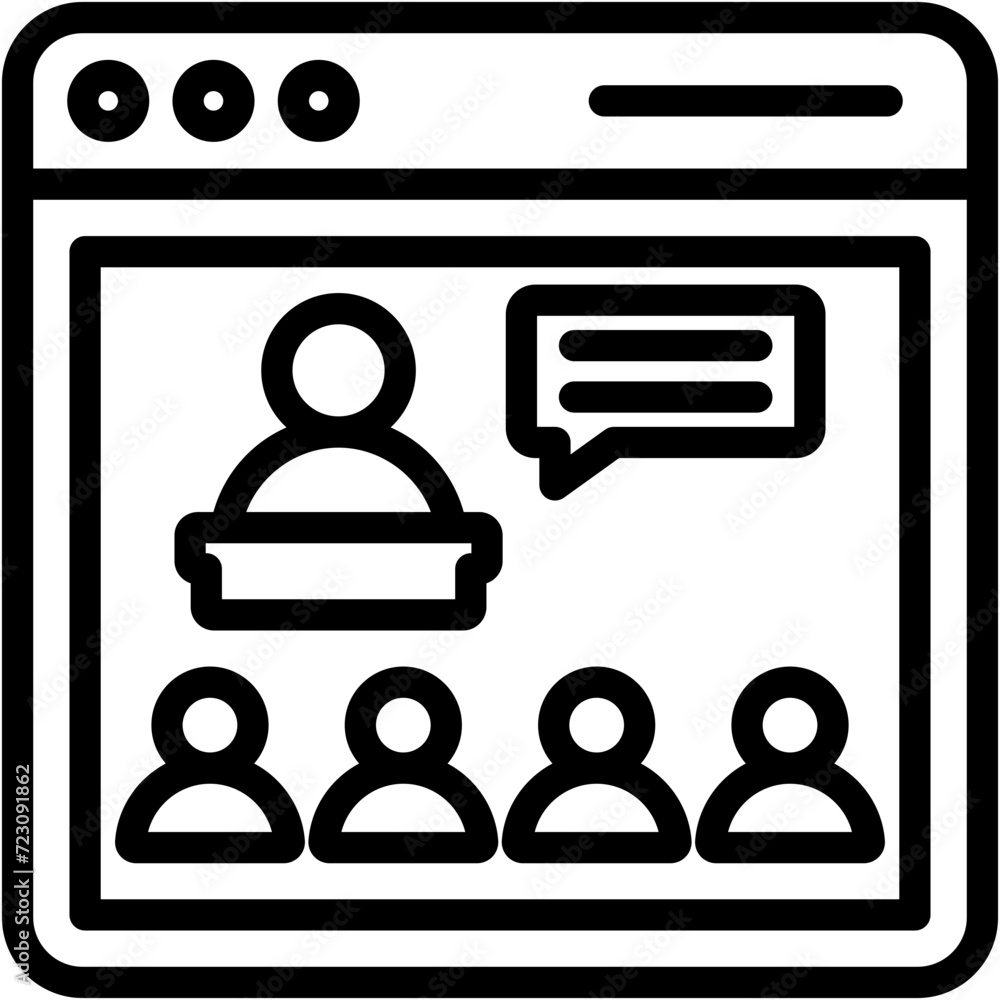 Web Conference Icon Web Conference Icon