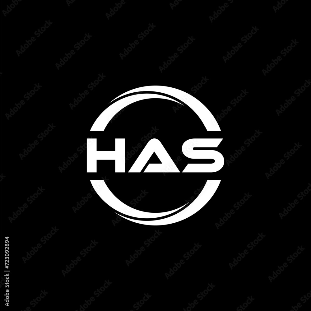 HAS letter logo design with black background in illustrator, cube logo, vector logo, modern alphabet font overlap style. calligraphy designs for logo, Poster, Invitation, etc. HAS letter logo design with black background in illustrator, cube logo, vector logo, modern alphabet font overlap style. calligraphy designs for logo, Poster, Invitation, etc.
