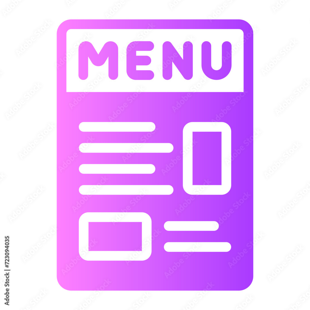 menu gradient icon menu gradient icon
