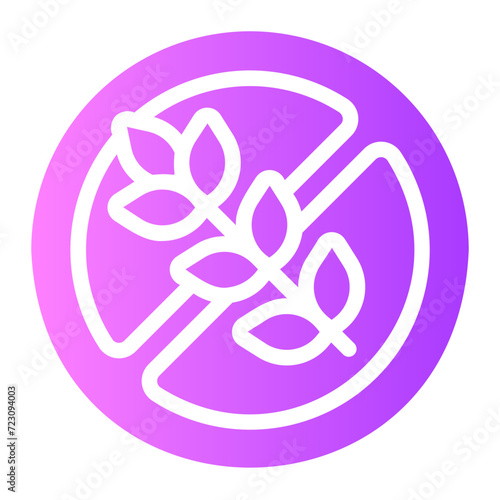 gluten free gradient icon