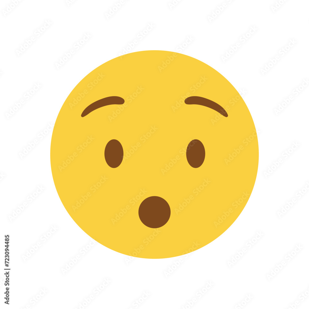 Shocked sad face emoji vector Shocked sad face emoji vector