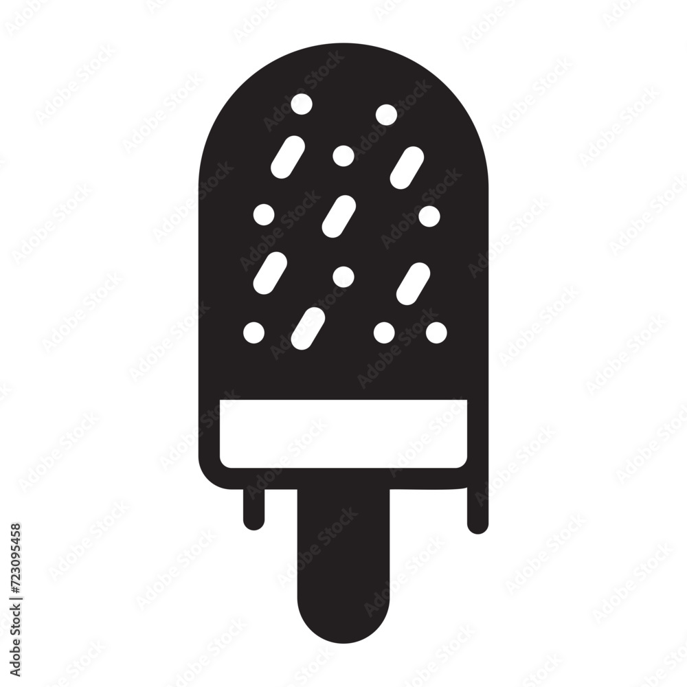 ice cream glyph icon