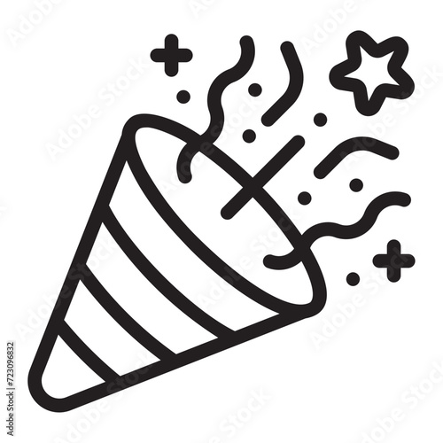 celebrate line icon
