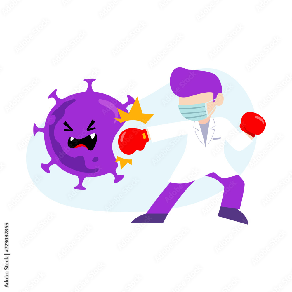 Doctor wearing a surgical protective Medical mask for prevent virus Wuhan Covid-19. Fight Corona virus Health care concept Doctor wearing a surgical protective Medical mask for prevent virus Wuhan Covid-19. Fight Corona virus Health care concept