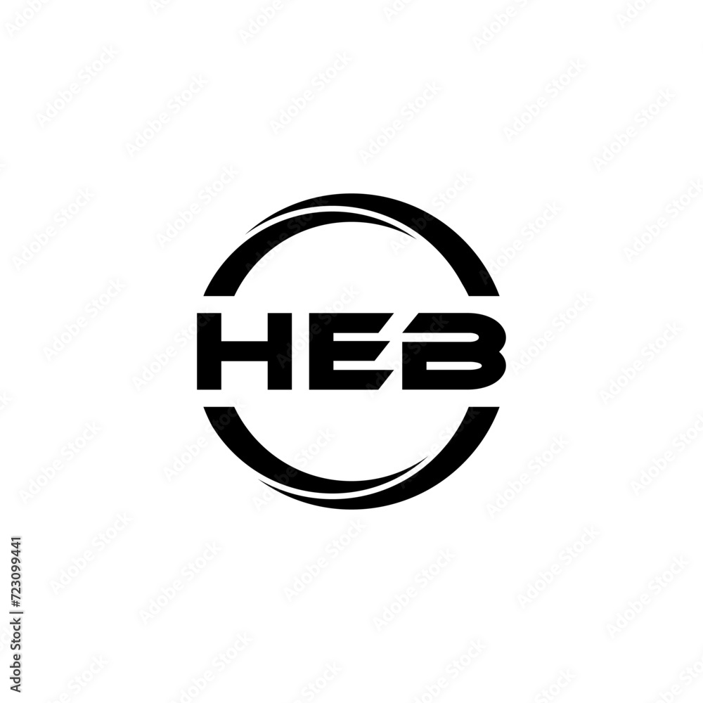 HEB letter logo design with white background in illustrator, cube logo, vector logo, modern alphabet font overlap style. calligraphy designs for logo, Poster, Invitation, etc. HEB letter logo design with white background in illustrator, cube logo, vector logo, modern alphabet font overlap style. calligraphy designs for logo, Poster, Invitation, etc.