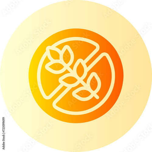 gluten free gradient icon