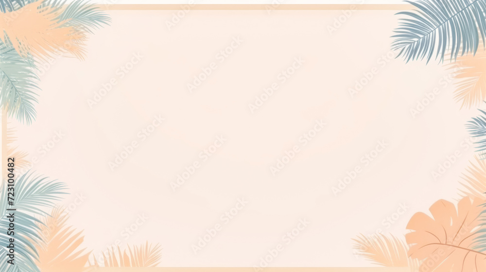 Obraz premium Minimalist background illustration with soft warm colors