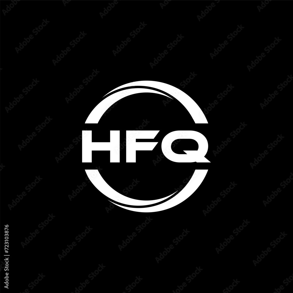 HFQ letter logo design with black background in illustrator, cube logo, vector logo, modern alphabet font overlap style. calligraphy designs for logo, Poster, Invitation, etc. HFQ letter logo design with black background in illustrator, cube logo, vector logo, modern alphabet font overlap style. calligraphy designs for logo, Poster, Invitation, etc.