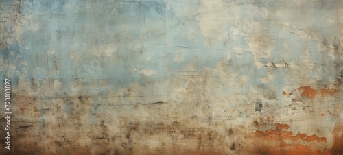 A textured background depicting the weathered surface of old iron  showcasing signs of metal corrosion and rust.