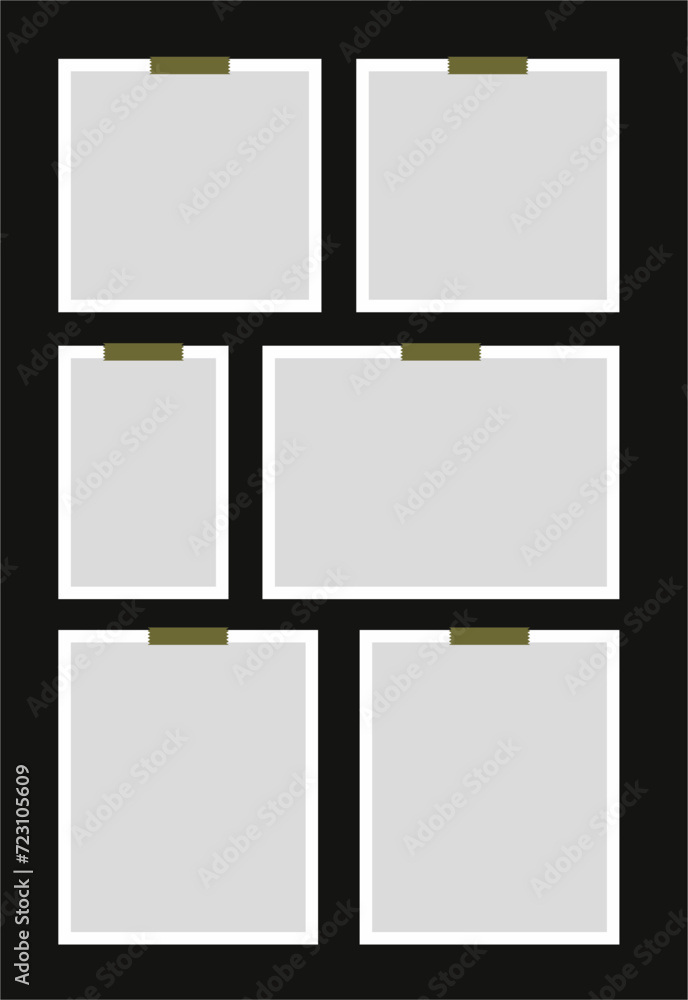 Pictures or photos frame collage. comics page grid layout abstract photo frames and digital photo wall template Pictures or photos frame collage. comics page grid layout abstract photo frames and digital photo wall template