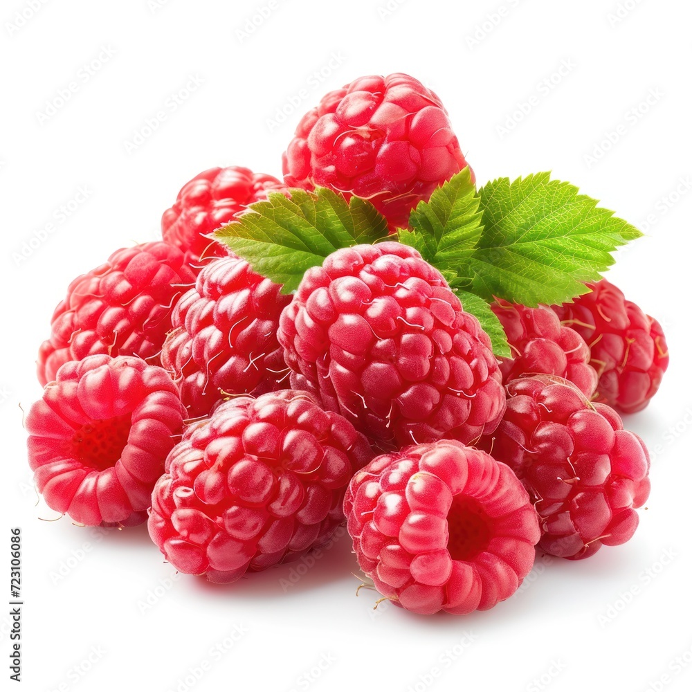 Raspberry cutout minimal isolated on white background. Fresh raspberry, closeup. Summertime concept for package, grocery product advertising. Realistic, icon, detailed. Raspberry cutout minimal isolated on white background. Fresh raspberry, closeup. Summertime concept for package, grocery product advertising. Realistic, icon, detailed.