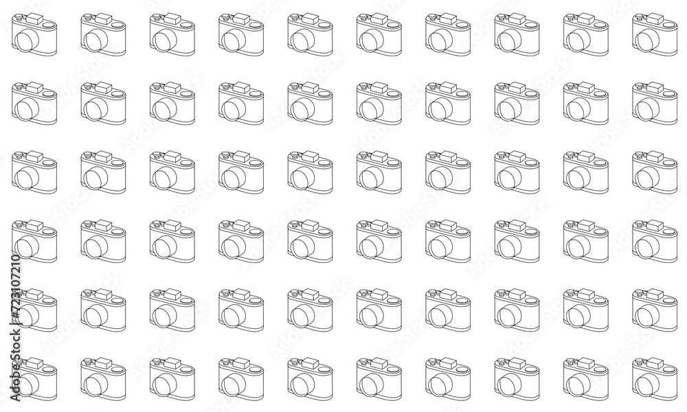 Isometric Camera Pattern Vector Isometric Camera Pattern Vector