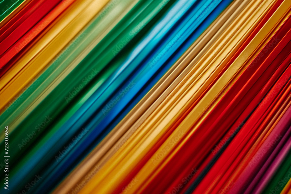 Close-Up of Vivid Rainbow Colored Background