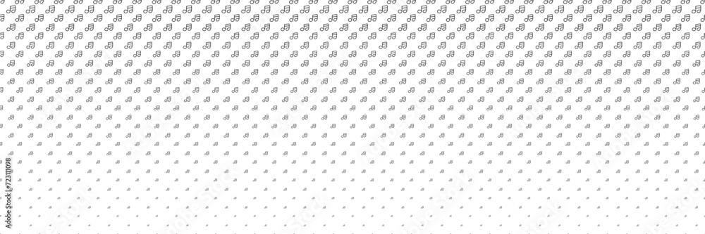Blended doodle black music notes line on white for pattern and background, halftone effect. Blended doodle black music notes line on white for pattern and background, halftone effect.